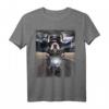 Humorvolles französische Bulldogge T-Shirt mit Fahrmotorrad auf der Autobahn - Perfekt für Hunde- und Tierliebhaber