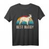 Retro Französische Bulldogge T-Shirt - Lustiges Geschenk für Hundeliebhaber, Geburtstags- und Weihnachtsidee für Familie und Freunde
