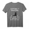 Achtung Frauchen Frenchie Französische Bulldogge T-Shirt – Lustiges Geschenk für Hundeliebhaber zu Weihnachten & Geburtstag