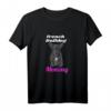 Damen Frenchie Mom T-Shirt - Klassisches Hunde Mama T-Shirt für Bulldoggen Fans & Hundehalterinnen