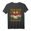 Pew Pew Madafakas Französische Bulldogge Hunde Papa Vintage T-Shirt – Lustiges Hundebesitzer-Shirt für Frenchie-Liebhaber zum Muttertag & Vatertag