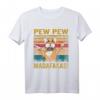Pew Pew Madafakas Französische Bulldogge Hunde Papa Vintage T-Shirt – Lustiges Hundebesitzer-Shirt für Frenchie-Liebhaber zum Muttertag & Vatertag