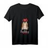 Damen Bulldoggen Pulli - English Bulldog Mom T-Shirt mit V-Ausschnitt, lustiges Geschenk für Bulldoggen-Mütter zum Muttertag