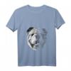 Damen T-Shirt mit V-Ausschnitt - He is Your Friend Your Partner Your Dog Englische Bulldogge Design als perfektes Geschenk für Hundeliebhaber