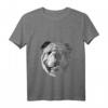 Damen T-Shirt mit V-Ausschnitt - He is Your Friend Your Partner Your Dog Englische Bulldogge Design als perfektes Geschenk für Hundeliebhaber
