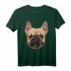 Französische Bulldogge Gesicht T-Shirt - Lustiges Frenchie Shirt für Damen, Herren & Kinder, ideales Geschenk zu Geburtstag & Weihnachten