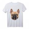 Französische Bulldogge Gesicht T-Shirt - Lustiges Frenchie Shirt für Damen, Herren & Kinder, ideales Geschenk zu Geburtstag & Weihnachten
