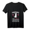 Damen Frenchie und Wein Französische Bulldogge T-Shirt mit V-Ausschnitt – Perfekt für Hundeliebhaberinnen und Weinfreunde