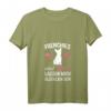 Damen Frenchie und Wein Französische Bulldogge T-Shirt mit V-Ausschnitt – Perfekt für Hundeliebhaberinnen und Weinfreunde