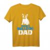 Herren Französische Bulldogge Papa T-Shirt - Klassisch geschnitten, doppelt genähter Saum für Hundebesitzer & Papas