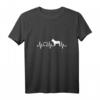 Frenchie EKG Herzschlag T-Shirt für Französische Bulldogge - Perfektes Geschenk für Hundeliebhaber, Herrchen & Frauchen