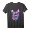 Französische Bulldogge, bemalt, künstlerisches Hund T-Shirt – Perfektes Geschenk für Bulldoggen-Fans und Hundeliebhaber