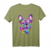 Französische Bulldogge, bemalt, künstlerisches Hund T-Shirt – Perfektes Geschenk für Bulldoggen-Fans und Hundeliebhaber