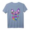 Französische Bulldogge, bemalt, künstlerisches Hund T-Shirt – Perfektes Geschenk für Bulldoggen-Fans und Hundeliebhaber