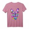 Französische Bulldogge, bemalt, künstlerisches Hund T-Shirt – Perfektes Geschenk für Bulldoggen-Fans und Hundeliebhaber