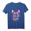 Französische Bulldogge, bemalt, künstlerisches Hund T-Shirt – Perfektes Geschenk für Bulldoggen-Fans und Hundeliebhaber