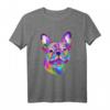 Französische Bulldogge, bemalt, künstlerisches Hund T-Shirt – Perfektes Geschenk für Bulldoggen-Fans und Hundeliebhaber