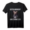 Französische Bulldogge Guten Morgen T-Shirt – Lustiges Ironisches Kaffee Spruch-Shirt für Morgenmuffel
