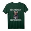 Französische Bulldogge Guten Morgen T-Shirt – Lustiges Ironisches Kaffee Spruch-Shirt für Morgenmuffel