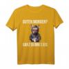 Französische Bulldogge Guten Morgen T-Shirt – Lustiges Ironisches Kaffee Spruch-Shirt für Morgenmuffel