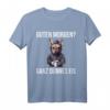 Französische Bulldogge Guten Morgen T-Shirt – Lustiges Ironisches Kaffee Spruch-Shirt für Morgenmuffel