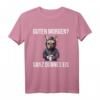 Französische Bulldogge Guten Morgen T-Shirt – Lustiges Ironisches Kaffee Spruch-Shirt für Morgenmuffel