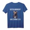 Französische Bulldogge Guten Morgen T-Shirt – Lustiges Ironisches Kaffee Spruch-Shirt für Morgenmuffel