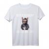 Französische Bulldogge Guten Morgen T-Shirt – Lustiges Ironisches Kaffee Spruch-Shirt für Morgenmuffel