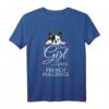 Damen French Bulldog T-Shirt - This Girl Loves French Bulldogs, Perfektes Geschenk für Bulldoggen Liebhaber zu Geburtstagen & Weihnachten