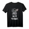 Not Today Französische Bulldogge Hund T-Shirt - Klassisch geschnitten, doppelt genähter Saum, perfekt für Hundeliebhaber