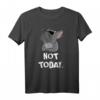 Not Today Französische Bulldogge Hund T-Shirt - Klassisch geschnitten, doppelt genähter Saum, perfekt für Hundeliebhaber