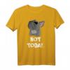Not Today Französische Bulldogge Hund T-Shirt - Klassisch geschnitten, doppelt genähter Saum, perfekt für Hundeliebhaber
