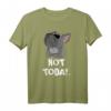 Not Today Französische Bulldogge Hund T-Shirt - Klassisch geschnitten, doppelt genähter Saum, perfekt für Hundeliebhaber