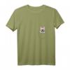 Damen Französische Bulldogge in der Tasche T-Shirt mit V-Ausschnitt – Lustiges Frenchie Geschenk für Hundeliebhaberinnen und -liebhaber
