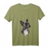 Damen Französische Bulldogge Frenchie Hund T-Shirt mit V-Ausschnitt – Lustiges Geschenk für Hundeliebhaber, Gassi- und Hundeschulbesuche