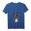 Damen Französische Bulldogge Frenchie Hund T-Shirt mit V-Ausschnitt – Lustiges Geschenk für Hundeliebhaber, Gassi- und Hundeschulbesuche