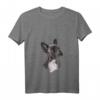 Damen Französische Bulldogge Frenchie Hund T-Shirt mit V-Ausschnitt – Lustiges Geschenk für Hundeliebhaber, Gassi- und Hundeschulbesuche