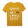 Englische Bulldogge Kaffee T-Shirt – Süßes Geschenk für Hundeliebhaber, Kaffee-Fans & Tierfreunde zu Weihnachten, Geburtstag oder Thanksgiving