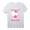 Mädchen mit 40 Geburtstag T-Shirt - Lustiges Englisch Bulldogge & Kaffee Design für Hundeliebhaber