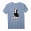 Französische Bulldogge T-Shirt mit Silhouette - Klassisch geschnitten, perfekt für Bulldoggenliebhaber und Hundefans