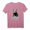 Französische Bulldogge T-Shirt mit Silhouette - Klassisch geschnitten, perfekt für Bulldoggenliebhaber und Hundefans