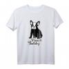 Französische Bulldogge T-Shirt mit Silhouette - Klassisch geschnitten, perfekt für Bulldoggenliebhaber und Hundefans