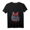 Damen Französische Bulldogge Mama T-Shirt mit V-Ausschnitt – Lustiges Hundemotiv, Geschenkideen für Hunde- & Frenchie-Liebhaber zu Geburtstag, Weihnachten & Muttertag