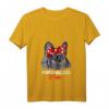 Damen Französische Bulldogge Mama T-Shirt mit V-Ausschnitt – Lustiges Hundemotiv, Geschenkideen für Hunde- & Frenchie-Liebhaber zu Geburtstag, Weihnachten & Muttertag