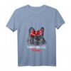 Damen Französische Bulldogge Mama T-Shirt mit V-Ausschnitt – Lustiges Hundemotiv, Geschenkideen für Hunde- & Frenchie-Liebhaber zu Geburtstag, Weihnachten & Muttertag