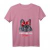 Damen Französische Bulldogge Mama T-Shirt mit V-Ausschnitt – Lustiges Hundemotiv, Geschenkideen für Hunde- & Frenchie-Liebhaber zu Geburtstag, Weihnachten & Muttertag