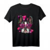 Valentinstag Frenchie T-Shirt mit Herz und Brille - Niedliches Bulldoggen-Shirt für Hundeliebhaber, Frenchie Mom & Dad