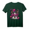 Valentinstag Frenchie T-Shirt mit Herz und Brille - Niedliches Bulldoggen-Shirt für Hundeliebhaber, Frenchie Mom & Dad