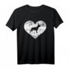Französische Bulldogge Herz T-Shirt - Klassisch geschnitten für Hundeliebhaber & Bulldoggenfans