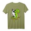 Französische Bulldogge auf T-Rex Dinosaurier Kinder T-Shirt - Lustiges Kinder Shirt für Jungen und Mädchen